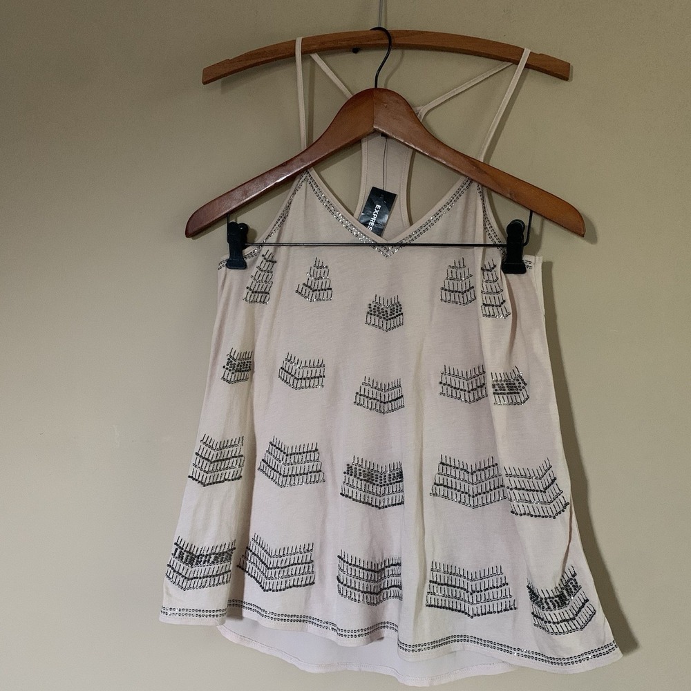 Express- Women's Tan color. Sleeveless Tank Top. Size Small NWT